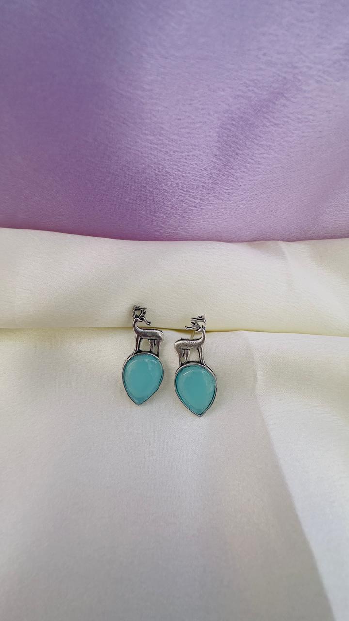 Silver Deer Serenity Earrings