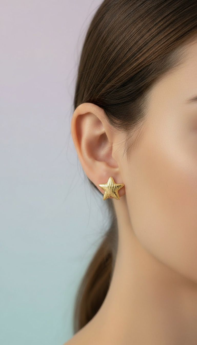 Golden Starburst Stud