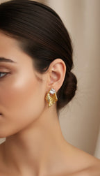 Aurora Sculpted Gold Earrings