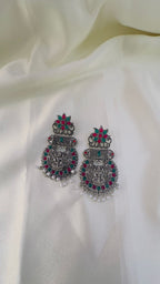 Regal Blossom Antique Jhumkas
