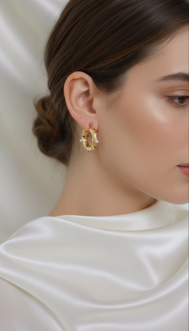 Textured Hoop Earrings