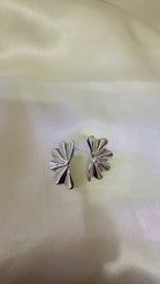 Silver Fan Earrings