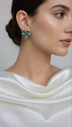 Emerald Mosaic Drop Earrings
